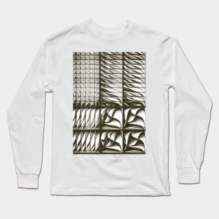 monochromatic sketch effect texture Long Sleeve T-Shirt